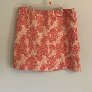 LOFT pink rose skirt